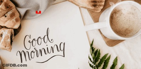Paper Saying Good Morning GIF