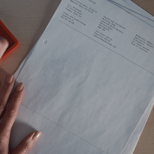 Paper Stamp Blue Check Mark GIF