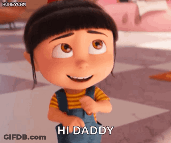 Papi Cute Agnes Gru GIF