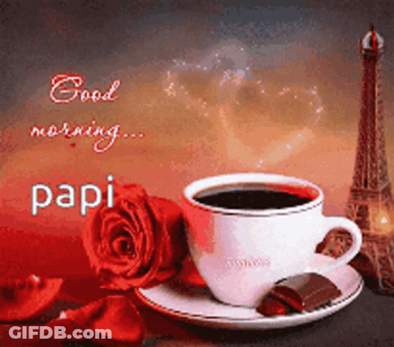 Papi Eiffel Tower Coffee GIF
