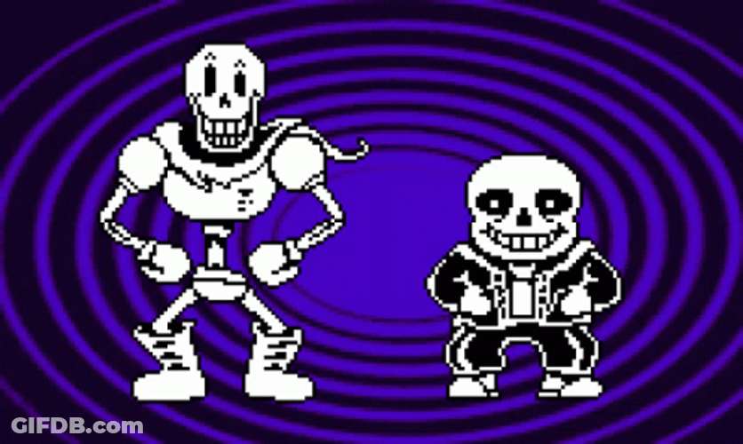 Papyrus And Sans Spooky Month Dance GIF