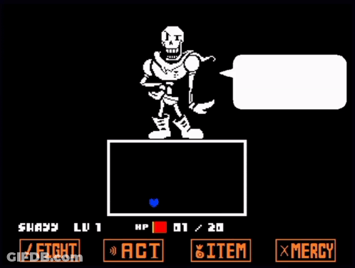 Papyrus Says You're Too Weak I Already Lifted GIF