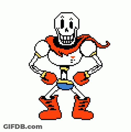Papyrus Spooky Month Dance Entry GIF