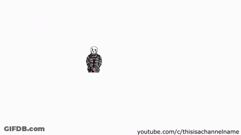 Papyrus Wearing Black Supreme Jacket GIF