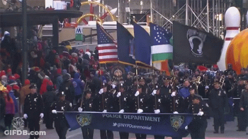 Parade With Number 5 GIF