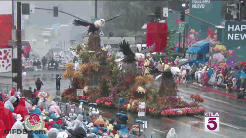 Parade With Number 5 GIF