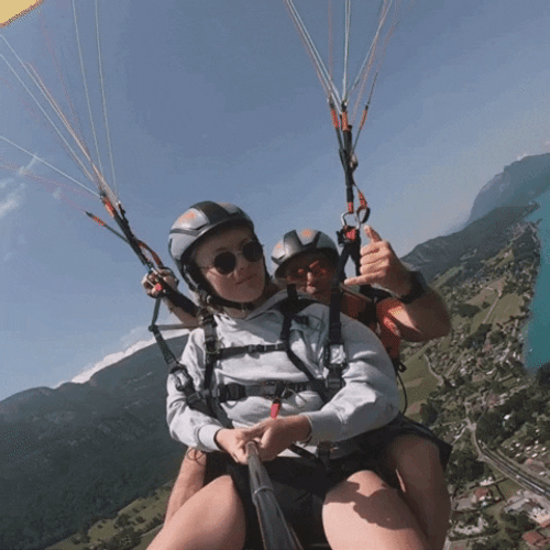 Paragliding Rock Hands GIF