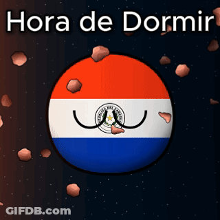 Paraguay Ball Saying Hora De Dormir GIF