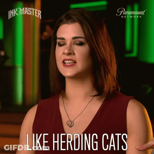 Paramount Ink Master Cast Like Herding Cats GIF