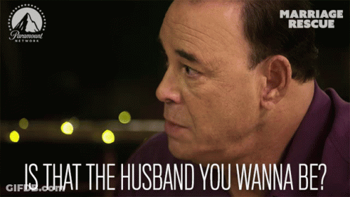Paramount Network Marriage Rescue Ad Man In Purple Shirt GIF