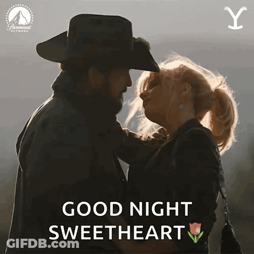 Paramount Network Poster Man And Woman Kissing GIF