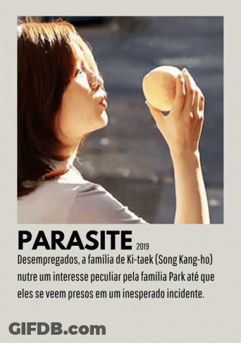 Parasite Woman Holding Apple GIF