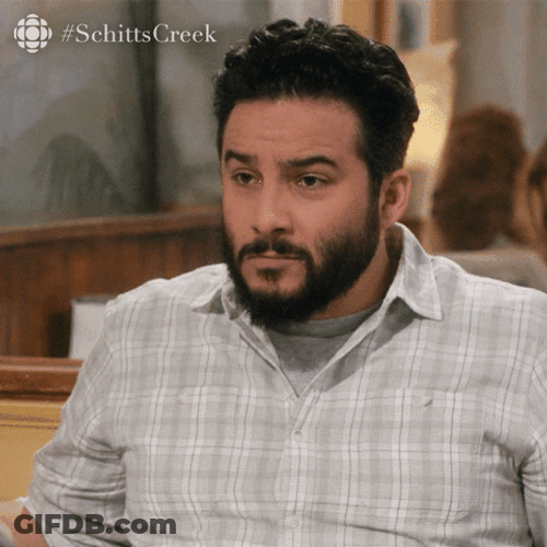 Pardon Me Schitts Creek Emir Kaplan GIF