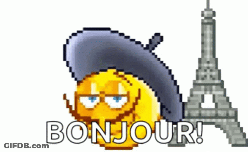 Paris Bonjour Emoji GIF