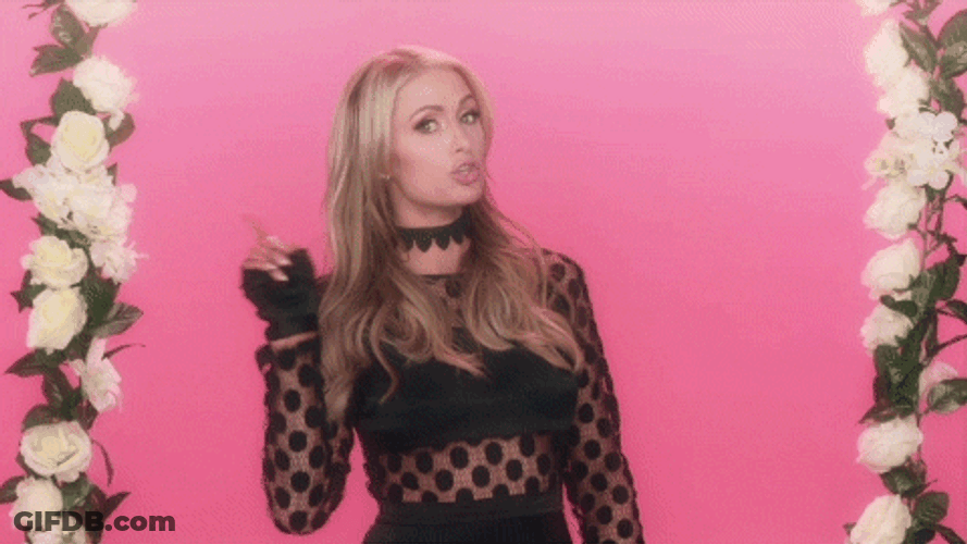 Paris Hilton Finger Shake No GIF