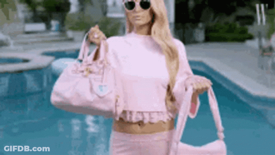 Paris Hilton Packing Bags GIF