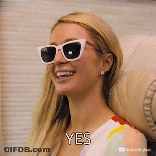 Paris Hilton Saying Yes GIF