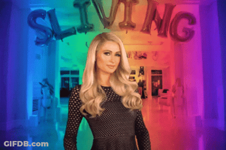 Paris Hilton Sliving GIF