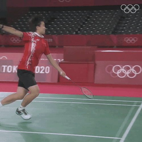 Paris Olympics 2024 Catching Shuttlecock GIF