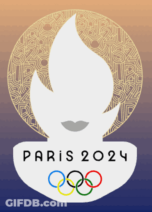 Paris Olympics 2024 Fire Logo GIF
