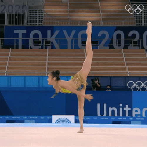 Paris Olympics 2024 Gymnast Turning Around GIF