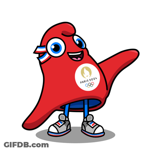 Paris Olympics 2024 Phryge Waving GIF