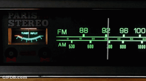 Paris Stereo Radio With Tuner And AM 530 GIF