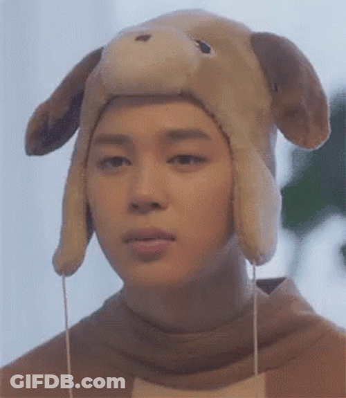 Park Jimin Heart Wink GIF