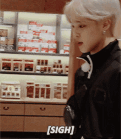 Park Jimin Sigh GIF