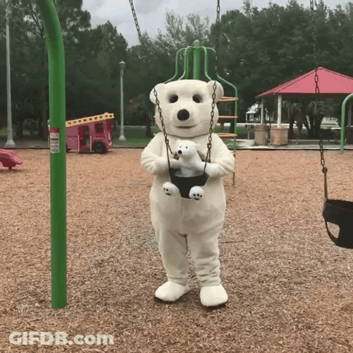 Park Swing Bears Father's Day GIF