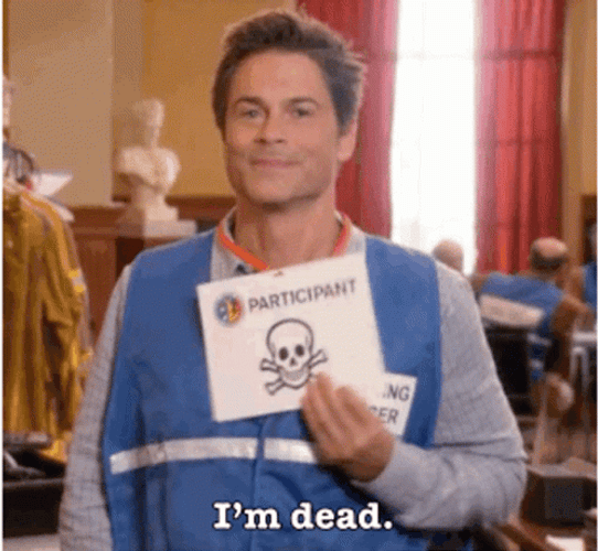 Parks And Rec Im Dead GIF