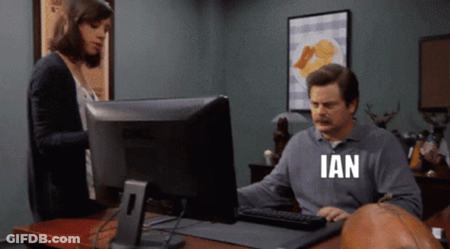 Parks And Rec Ron Swanson Computer Ian Errors GIF