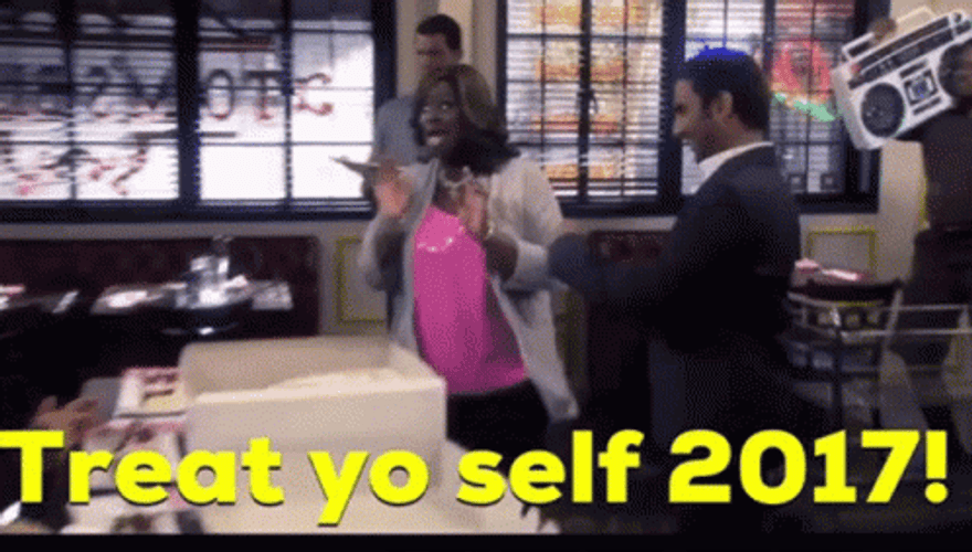 Parks And Rec Treat Yo Self GIF