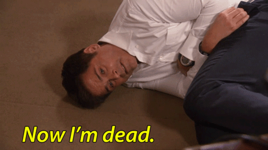 Parks And Recreation I'm Dead GIF