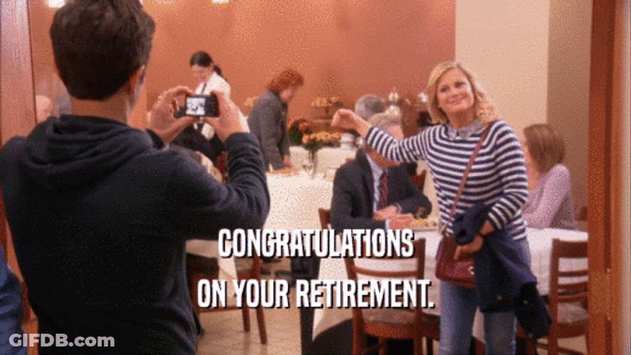 Parks And Recreation Sitcom Congratulations On Your Retirement GIF