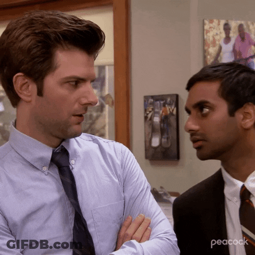 Parks And Recreation Suspicious GIF