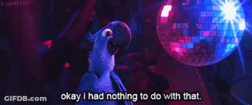 Parrot Saying Okay I Had Nothing To Do With That GIF