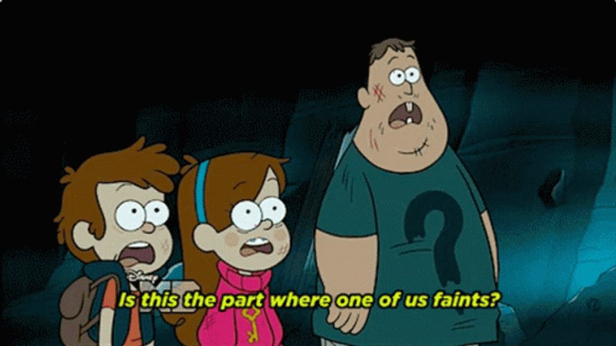 Partner Of Dipper Pines Faints GIF