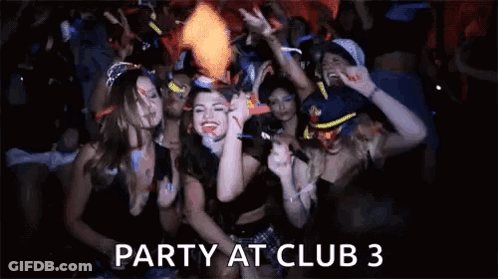 Party At Club 3 Dancing GIF