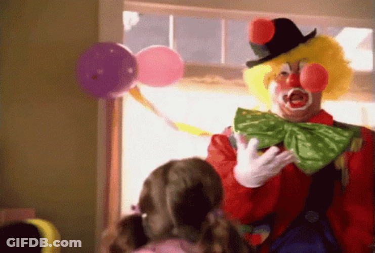 Party Clown Show Ball Catching GIF