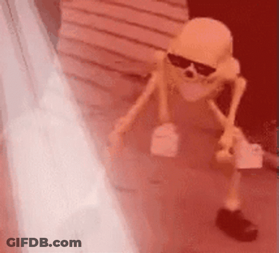 Party Dancing Skeleton Meme GIF
