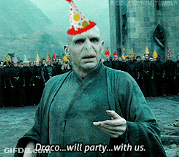Party Goer Lord Voldemort GIF