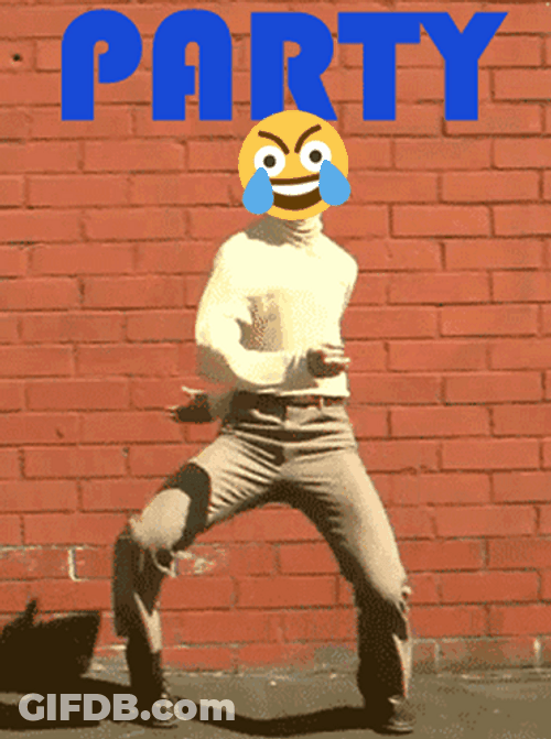 Party Hard Emoji Meme GIF