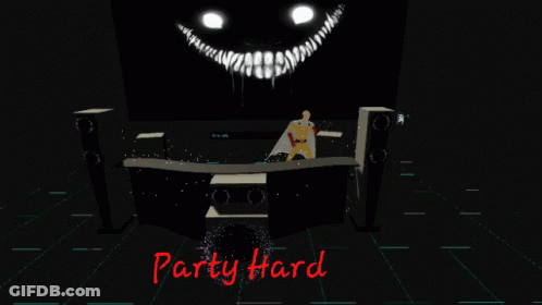 Party Hard Video Game Monster On Stage GIF
