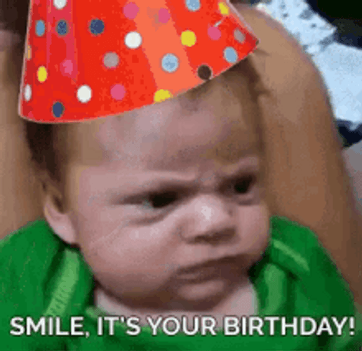 Party Hat Cute Happy Birthday Boss Baby Smile GIF