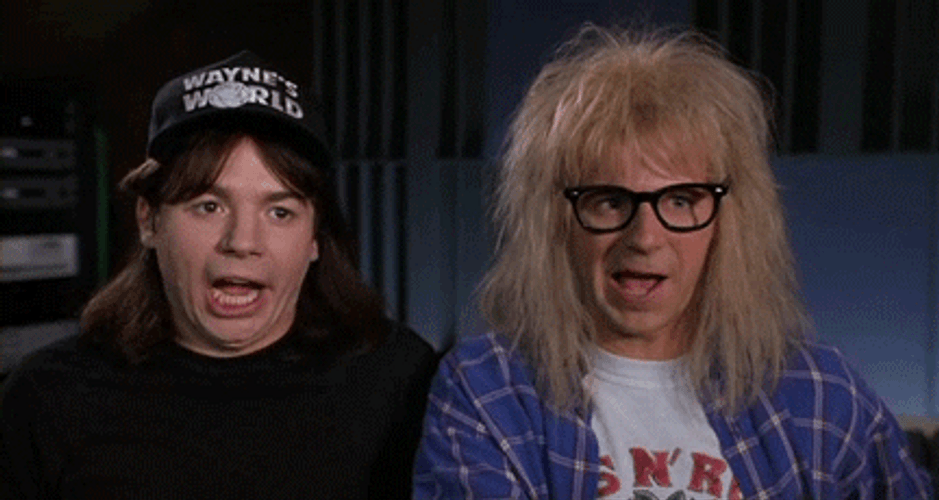 Party On Wayne Singing With Garth GIF