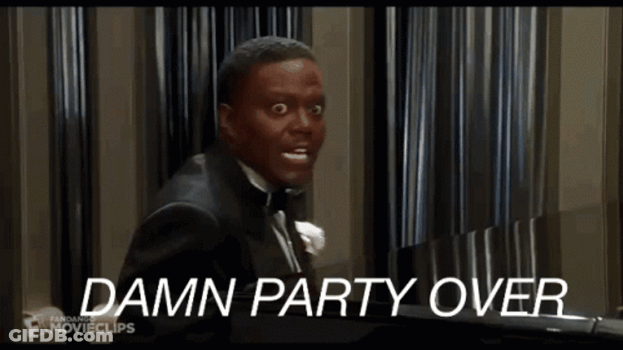 Party Over Bernie Mac GIF