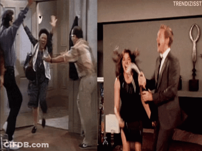 Party People Jumping For Joy GIF