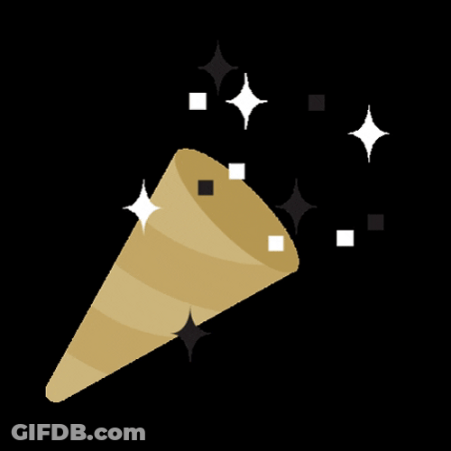 Party Popper With Sparklers GIF