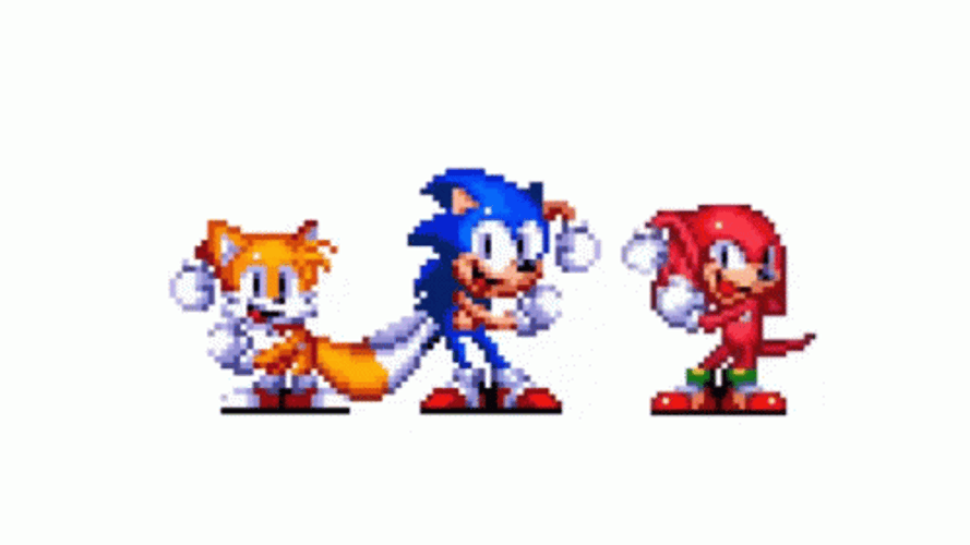 Party Time Friends And Knuckles Dancing GIF